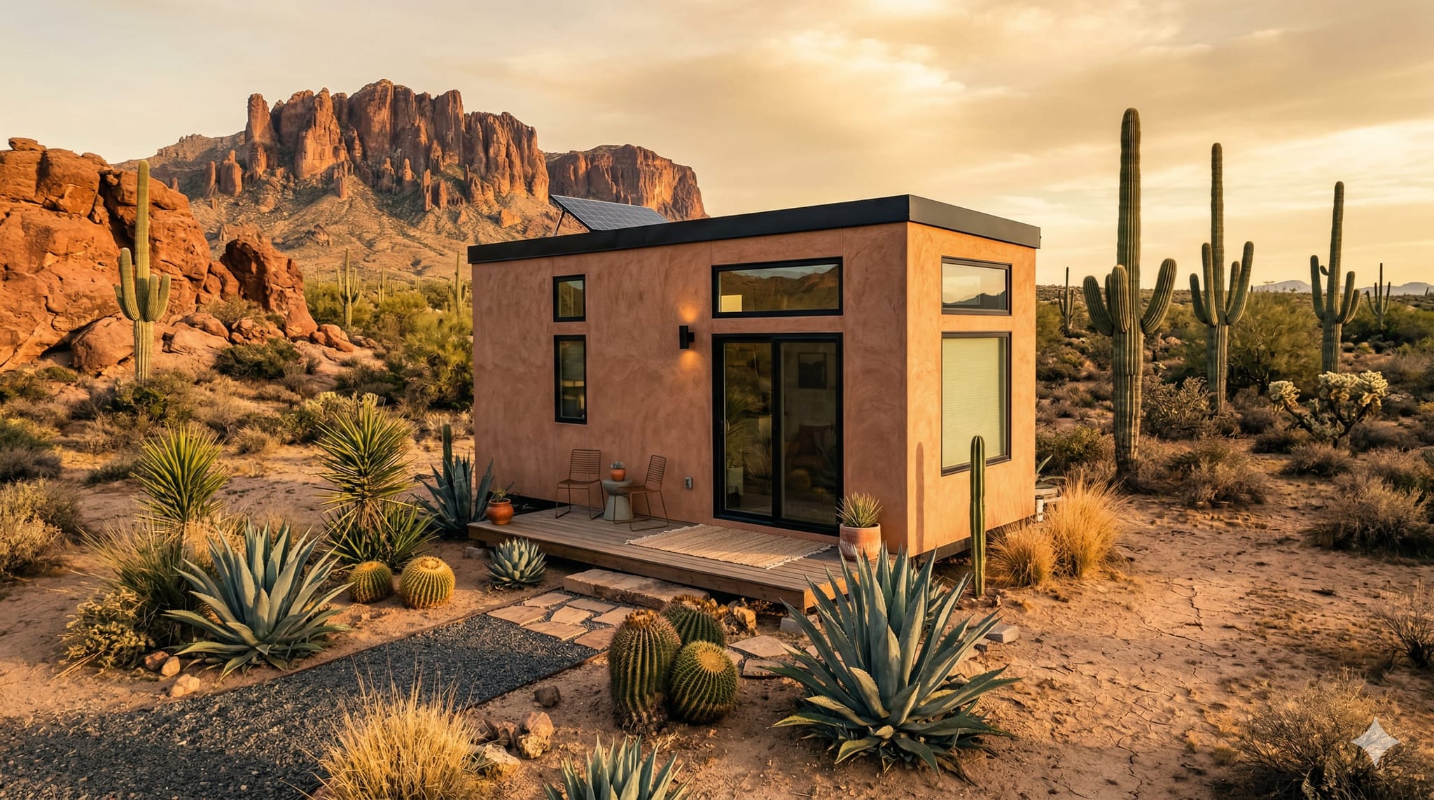 Tiny home living in Las Vegas, Nevada